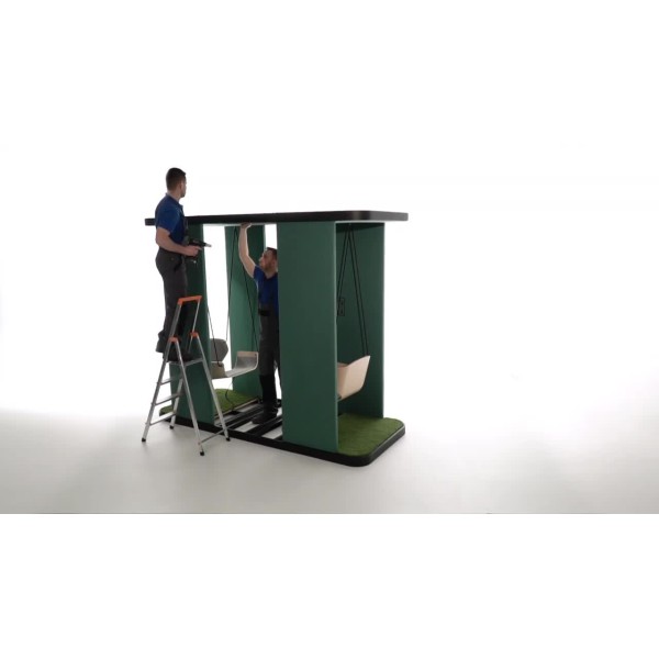 social swing double - installation video